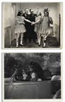 Lot of Five 10 x 8 Glossy Photos From The Three Stooges 1940 Films From Nurse to Worse & Nutty but Nice & the 1945 Film Idiots Deluxe -- Very Good Condition